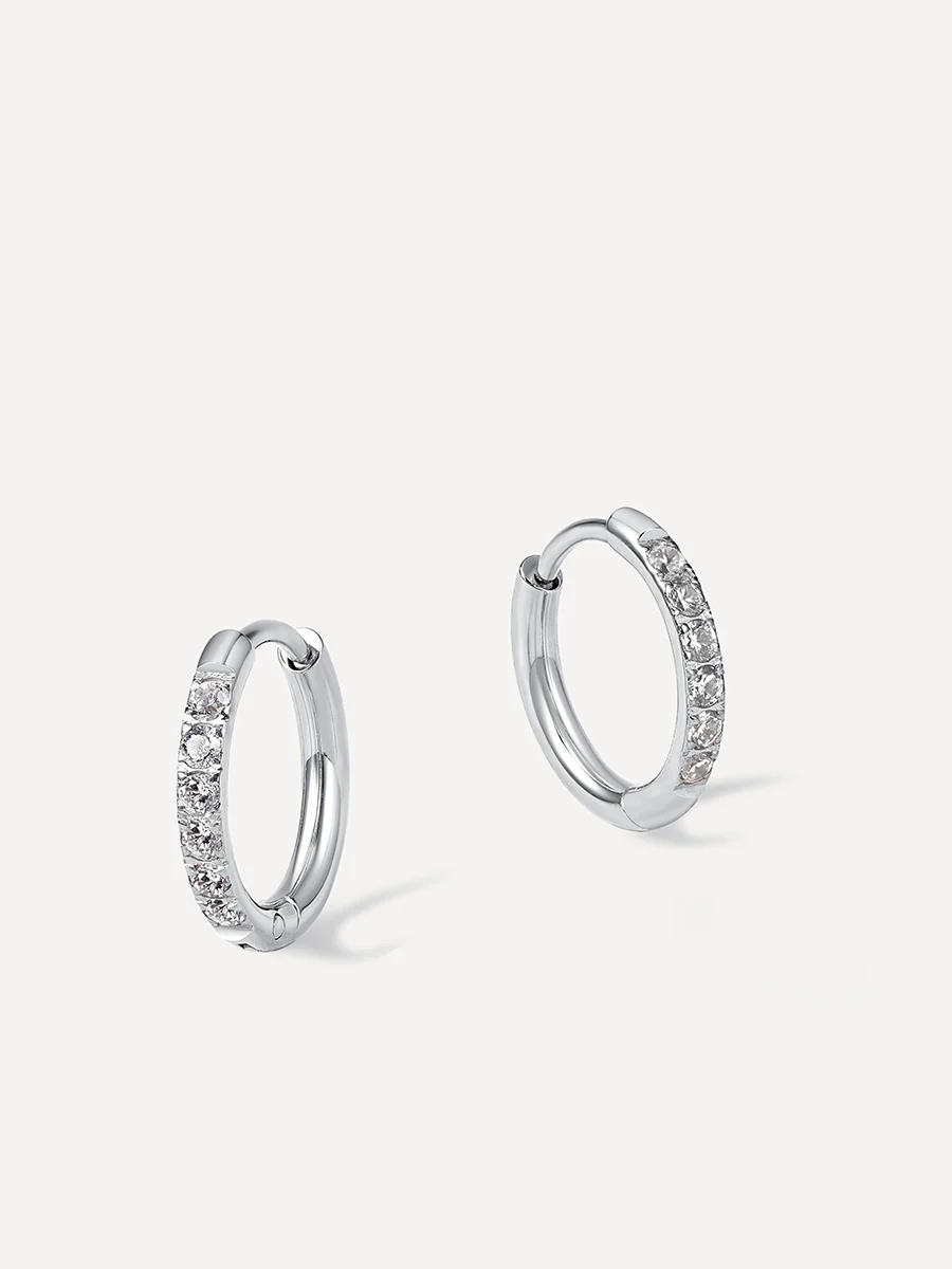CRYSTALIZED SHINE HOOP Medium Ohrringe - Image 9