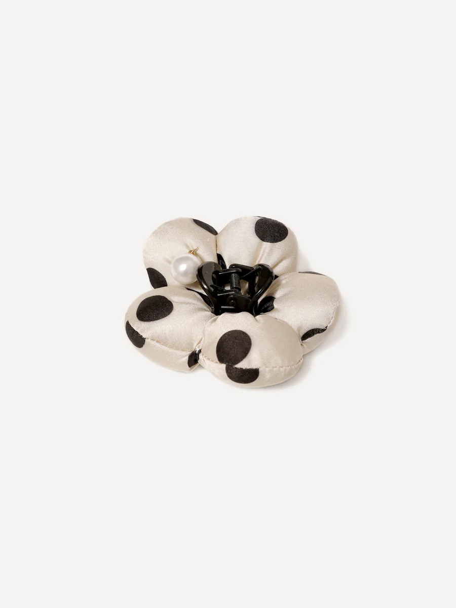 Floral Grace White Haarklammer