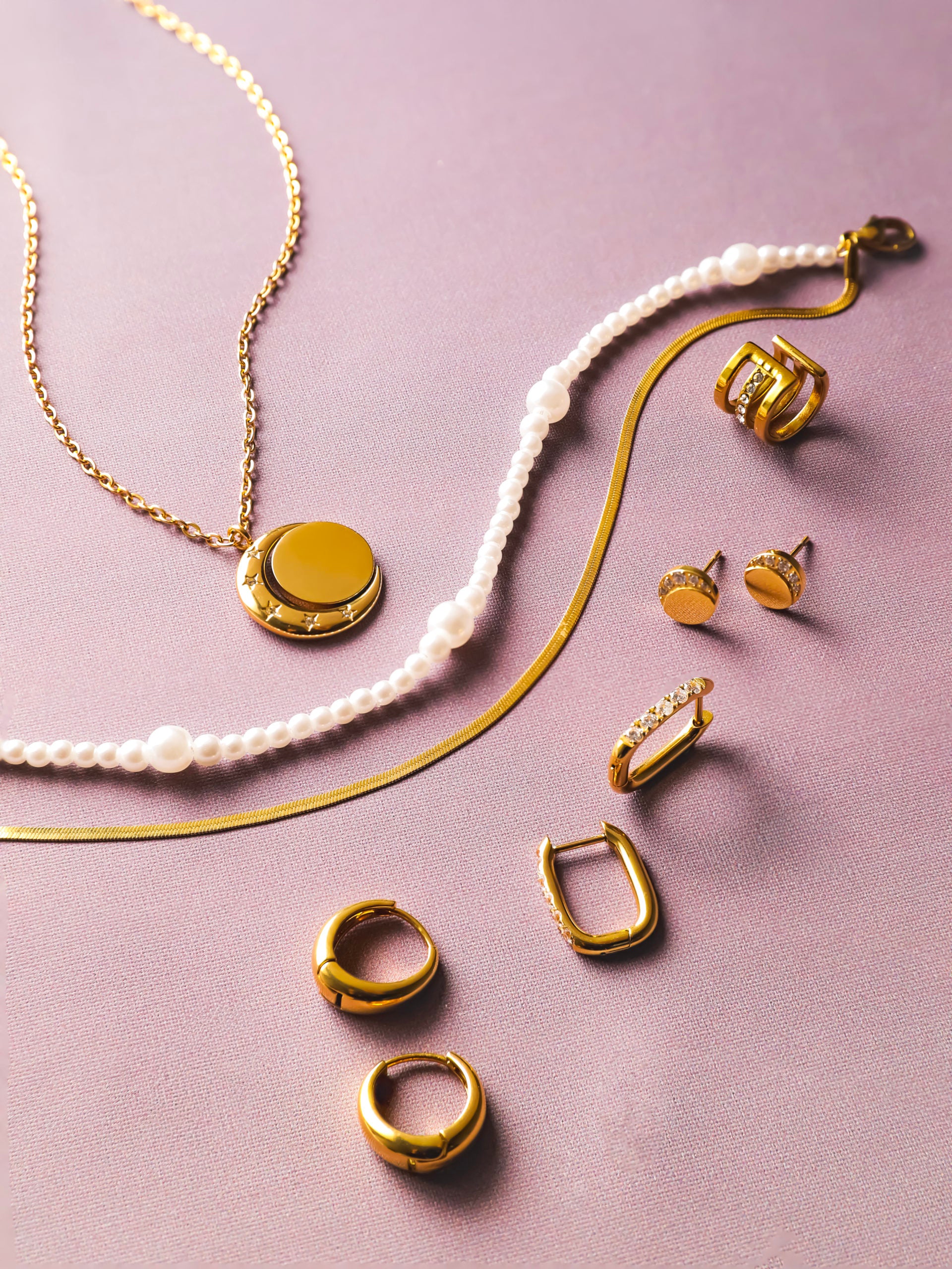 Moon Phase Trio Brilliant Earcuff - Image 8