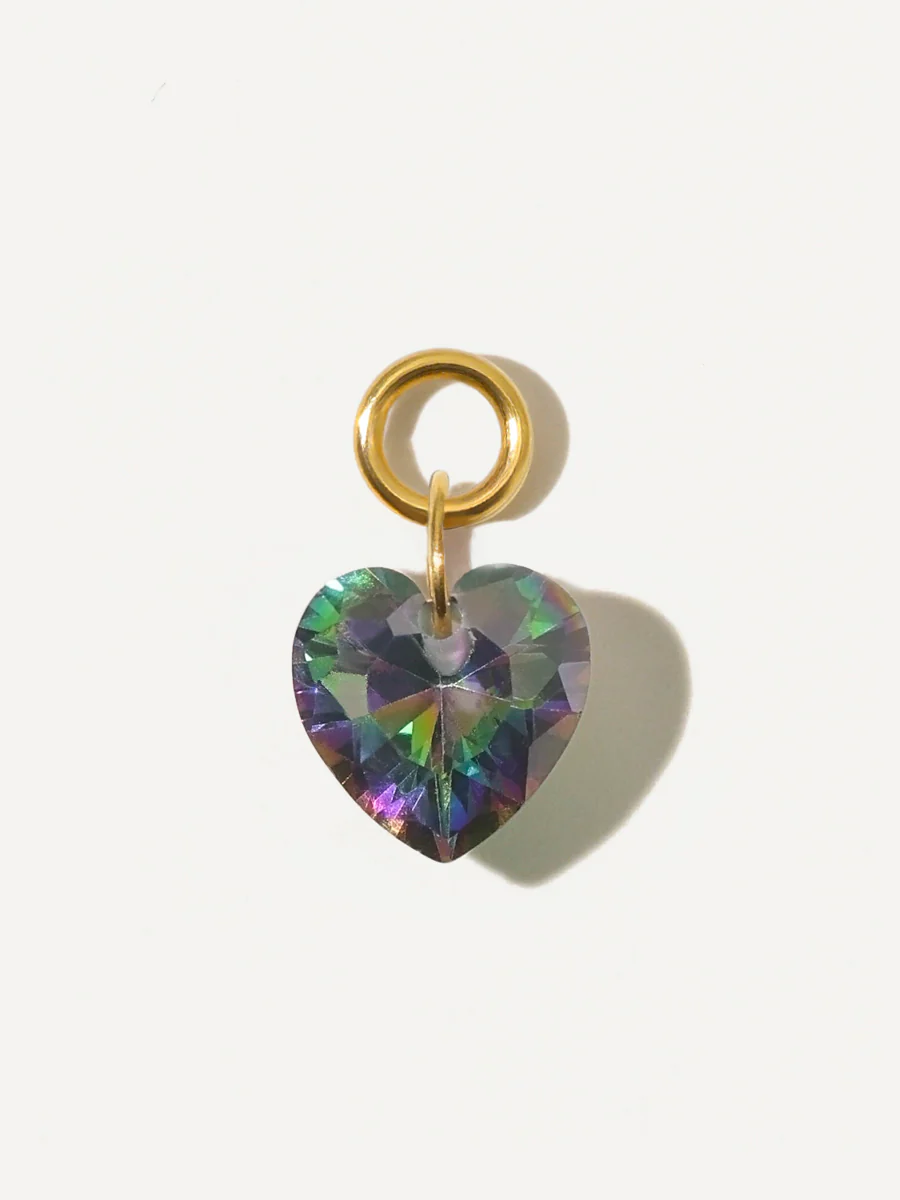 8x7,4mm Night Heart Ohrring-Charm