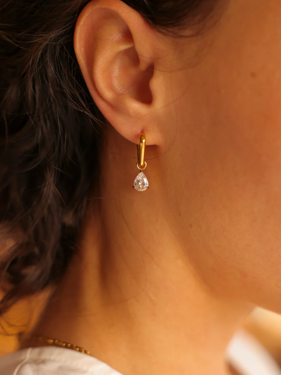 7x8,8mm Pure Drop Medium Ohrring-Charm - Image 2