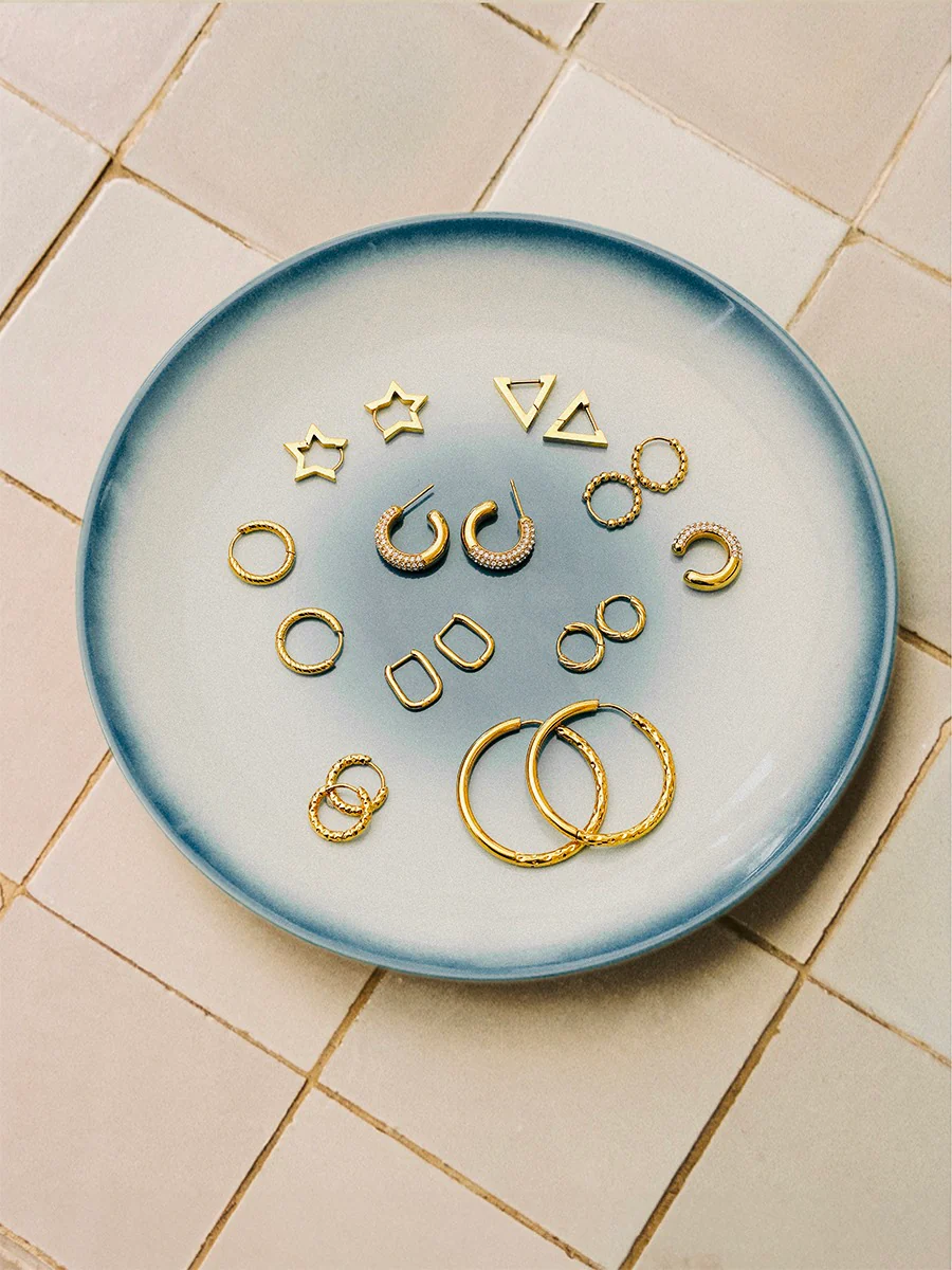 Small Square Hoop Ohrringe - Image 4